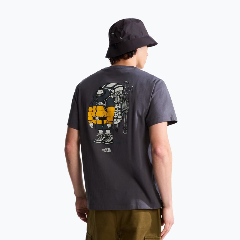 Marškinėliai The North Face Gear Up Get Out RLX SS Tee Graphic anthracite grey 3