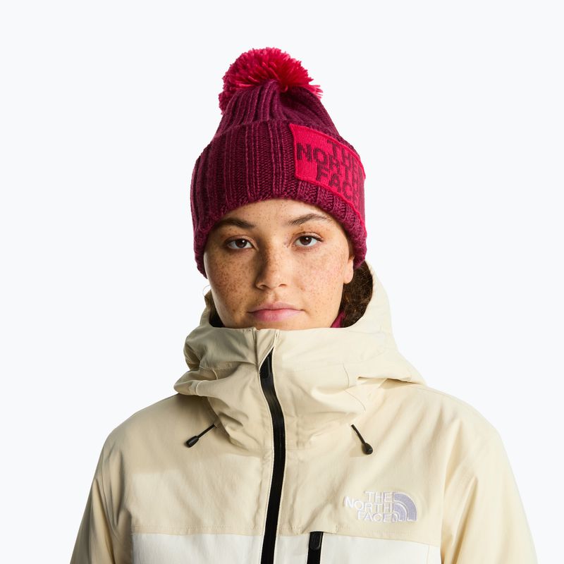 Žieminė kepurė The North Face Heritage Ski Tuke burgundy crush 3