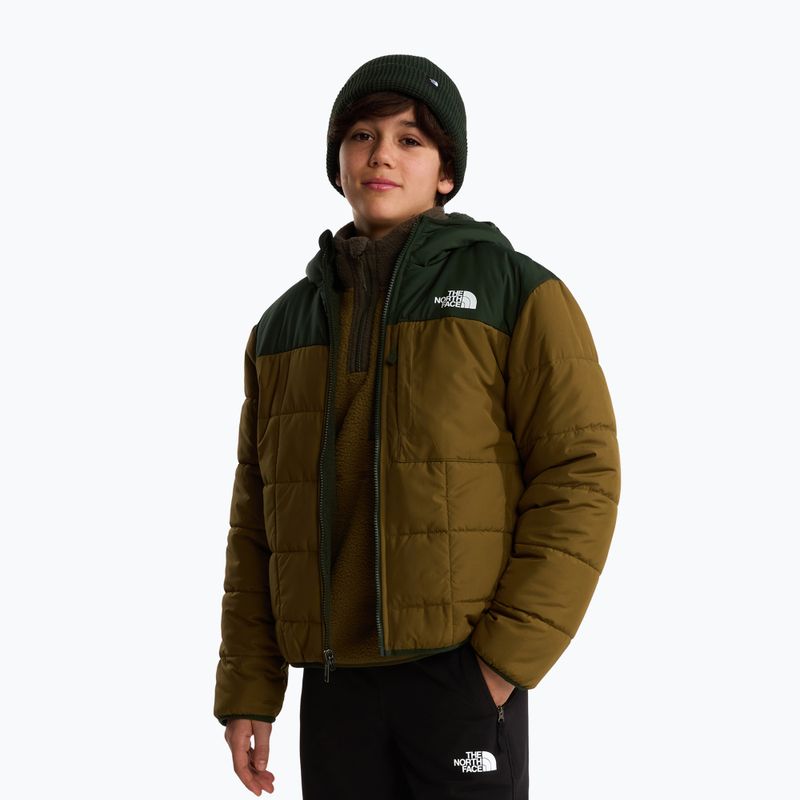 Šilta striukė vaikams The North Face Reversible Shasta FZ Hooded caraway seed/bo 4