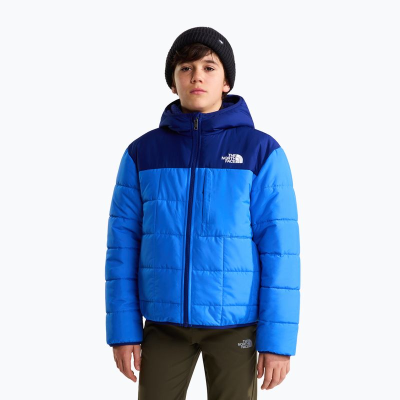 Šilta striukė vaikams The North Face Reversible Shasta FZ Hooded active blue/bol