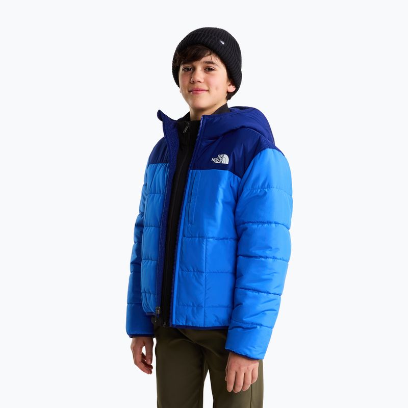 Šilta striukė vaikams The North Face Reversible Shasta FZ Hooded active blue/bol 4