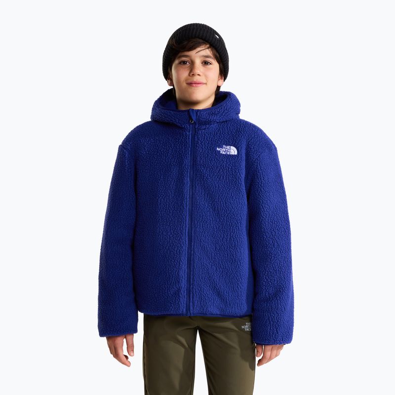 Šilta striukė vaikams The North Face Reversible Shasta FZ Hooded active blue/bol 5