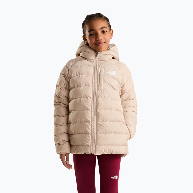Šilta striukė vaikams The North Face Reversible Perrito Hooded timeless taupe