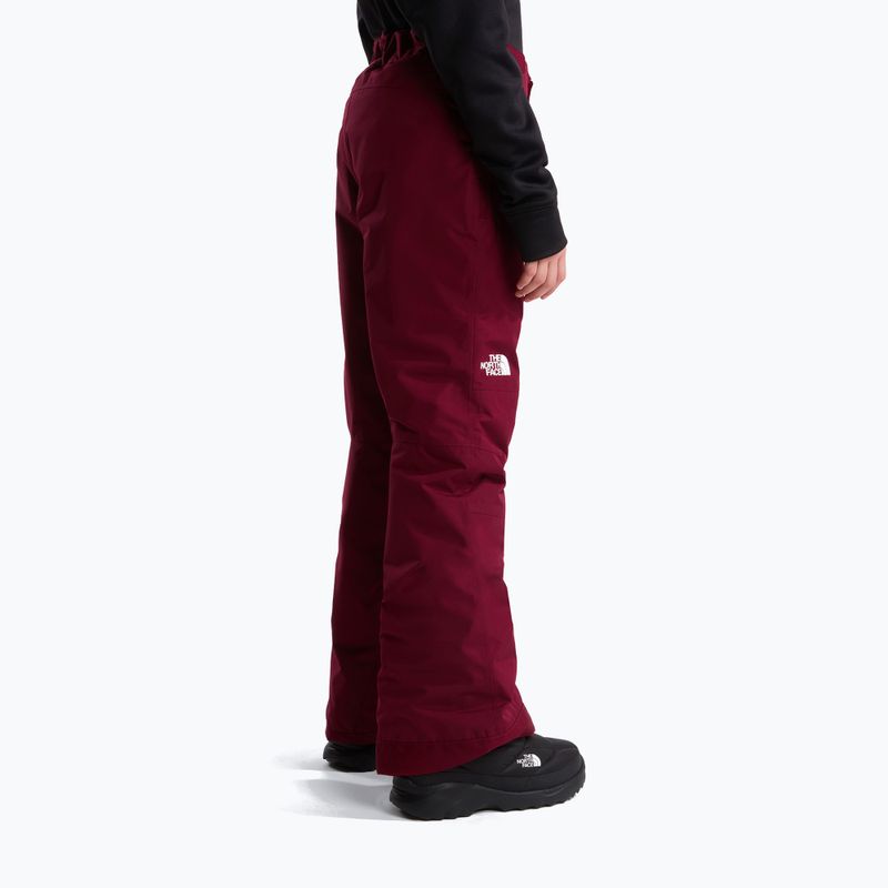 Vaikiškos slidinėjimo kelnės The North Face Freedom Insulated burgundy crush 3