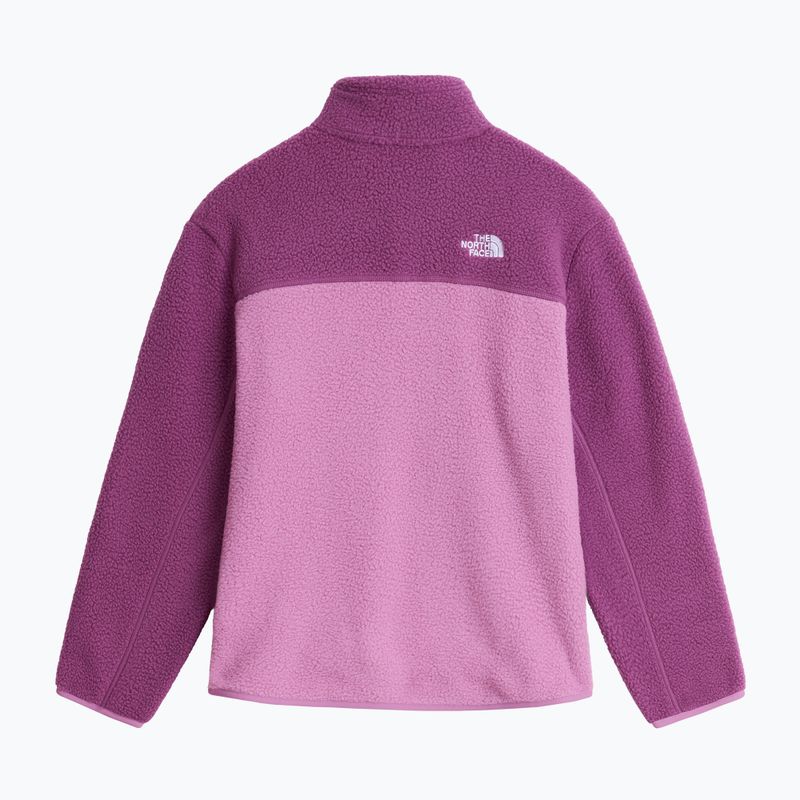 Vaikiškas flisinis džemperis The North Face Yumiori 1/4 Zip hushed lavender 2