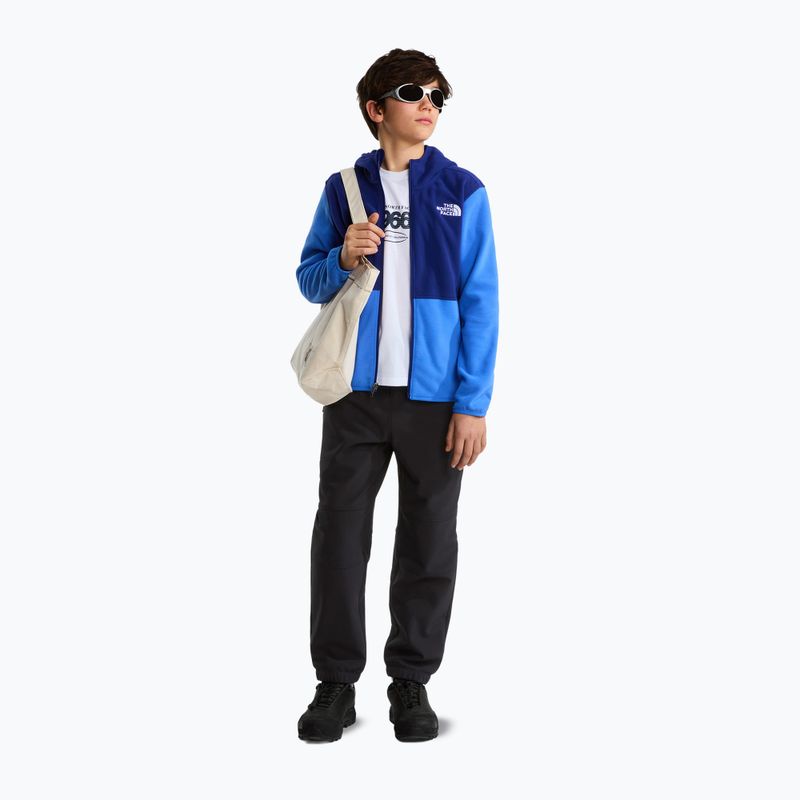 Vaikiškas flisinis džemperis The North Face Teen Glacier Full Zip Hoodie bold blue/activ blue 2
