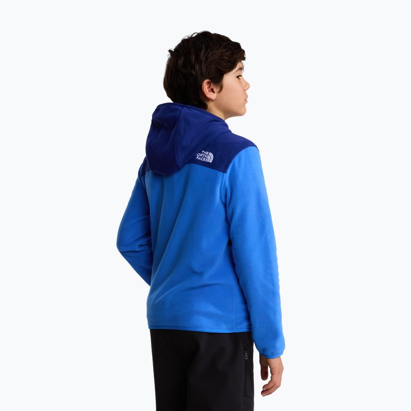 Vaikiškas flisinis džemperis The North Face Teen Glacier Full Zip Hoodie bold blue/activ blue 4