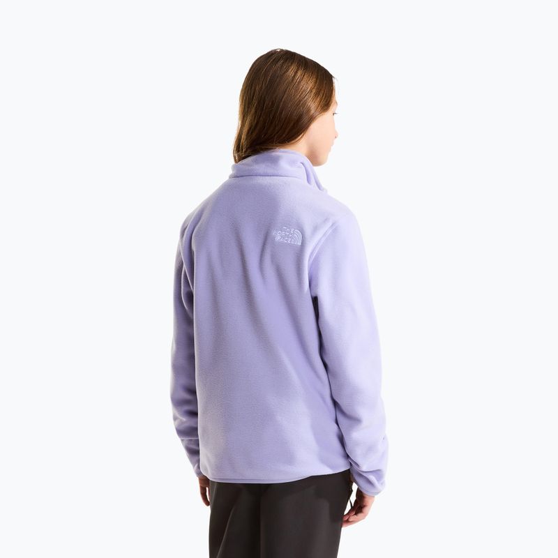 Vaikiškas flisinis džemperis The North Face Teen Glacier 1/4 Zip pale plum 3