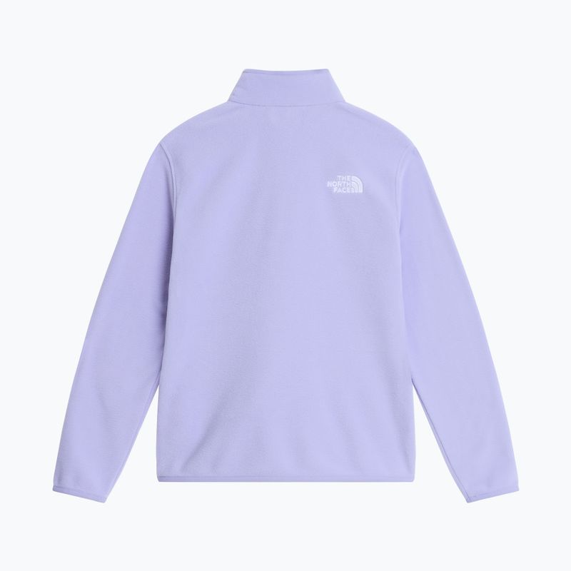 Vaikiškas flisinis džemperis The North Face Teen Glacier 1/4 Zip pale plum 5