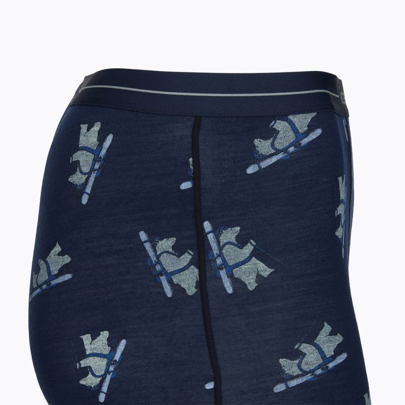 Vyriškos termoaktyvios trumpikės Icebreaker Merino 150 Anatomica BearTour AOP Boxers midnight navy 3