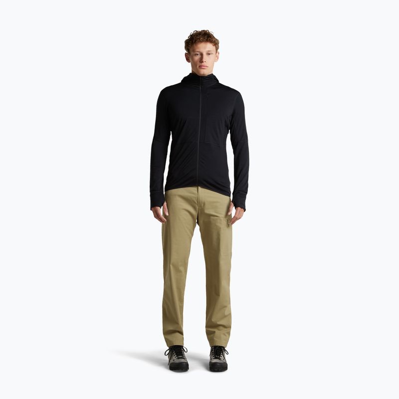 Vyriškas žygio džemperis Icebreaker Merino 200 Realfleece Descender Half Zip Hoodie black 4