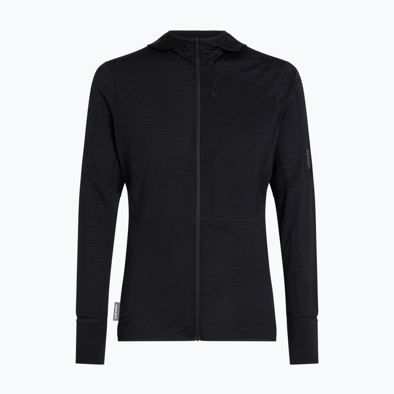 Vyriškas žygio džemperis Icebreaker Merino 200 Realfleece Descender Half Zip Hoodie black 10