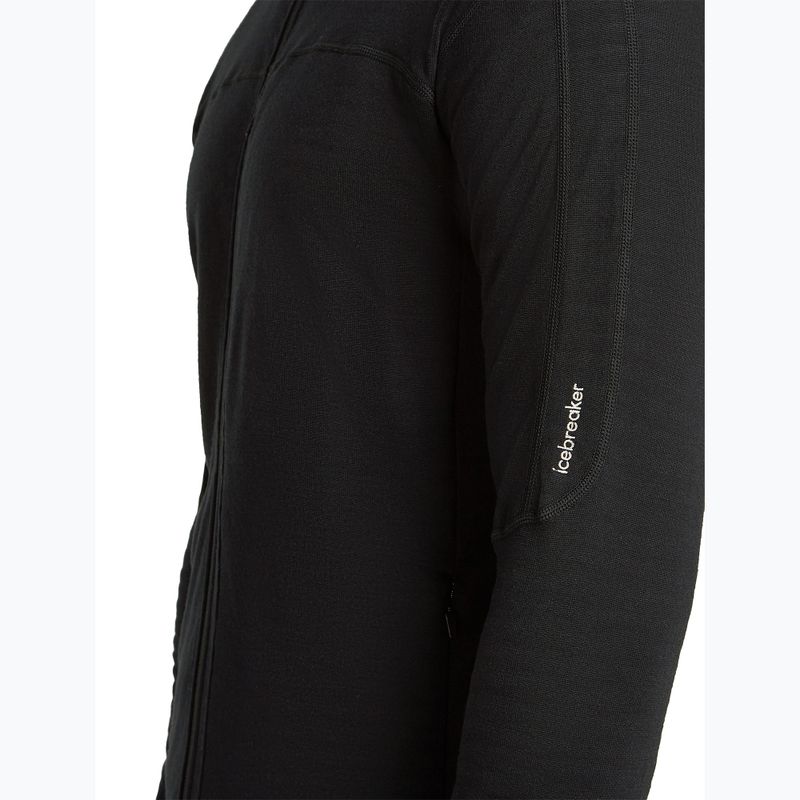 Vyriškas žygio džemperis Icebreaker Merino 300 Realfleece Descender Zip Hoodie black 8