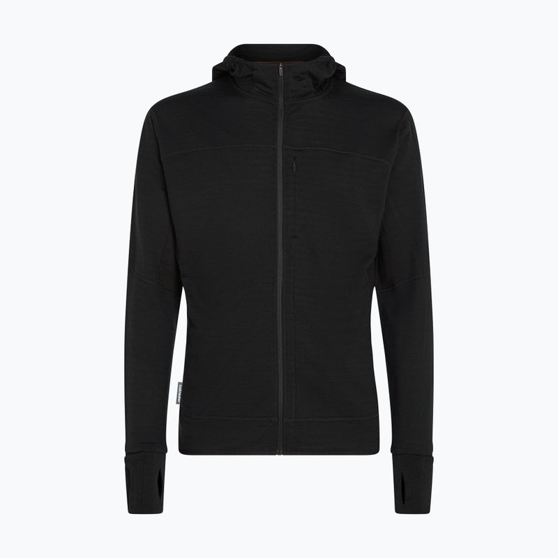 Vyriškas žygio džemperis Icebreaker Merino 300 Realfleece Descender Zip Hoodie black 10