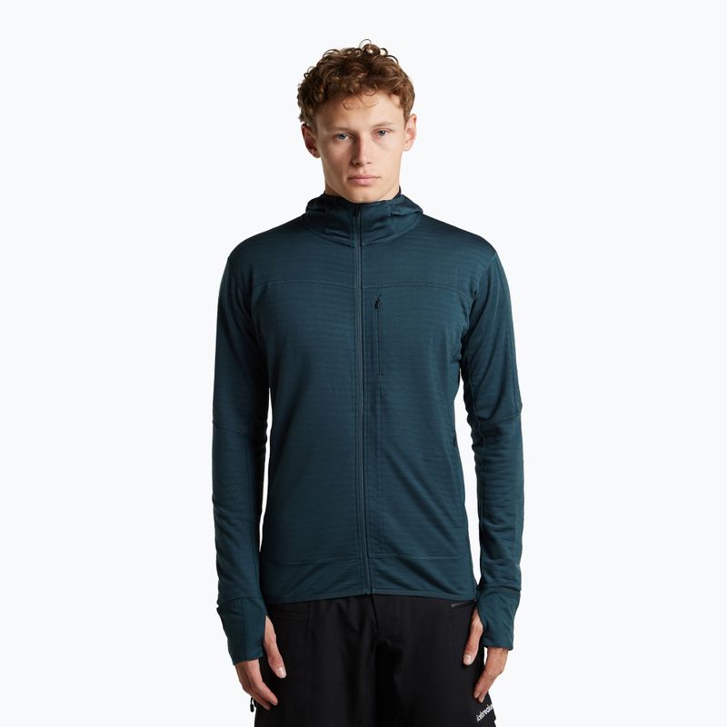 Vyriškas žygio džemperis Icebreaker Merino 300 Realfleece Descender Zip Hoodie abyss