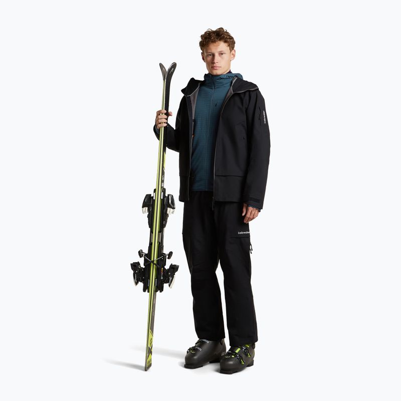 Vyriškas žygio džemperis Icebreaker Merino 300 Realfleece Descender Zip Hoodie abyss 2