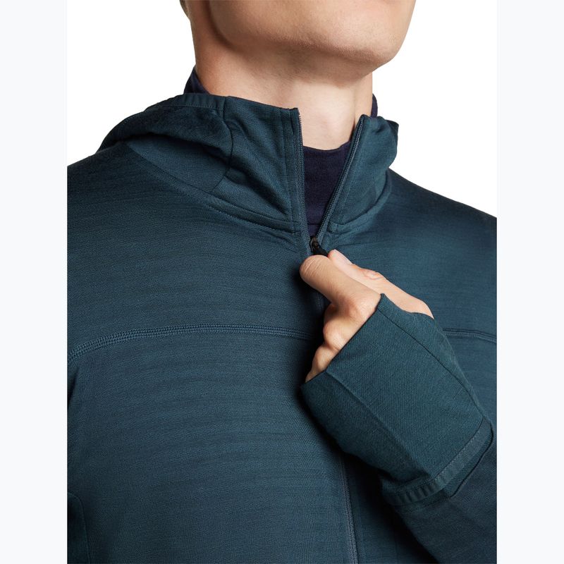 Vyriškas žygio džemperis Icebreaker Merino 300 Realfleece Descender Zip Hoodie abyss 7