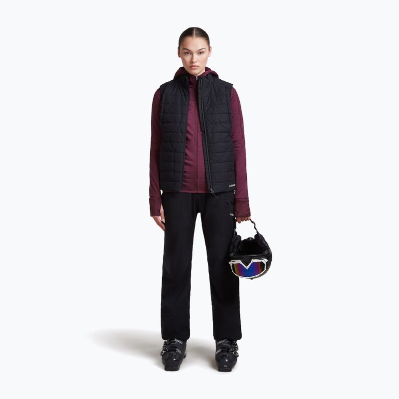 Moteriškas žygio džemperis Icebreaker Merino 300 Realfleece Descender Zip Hoodie dark berry 6