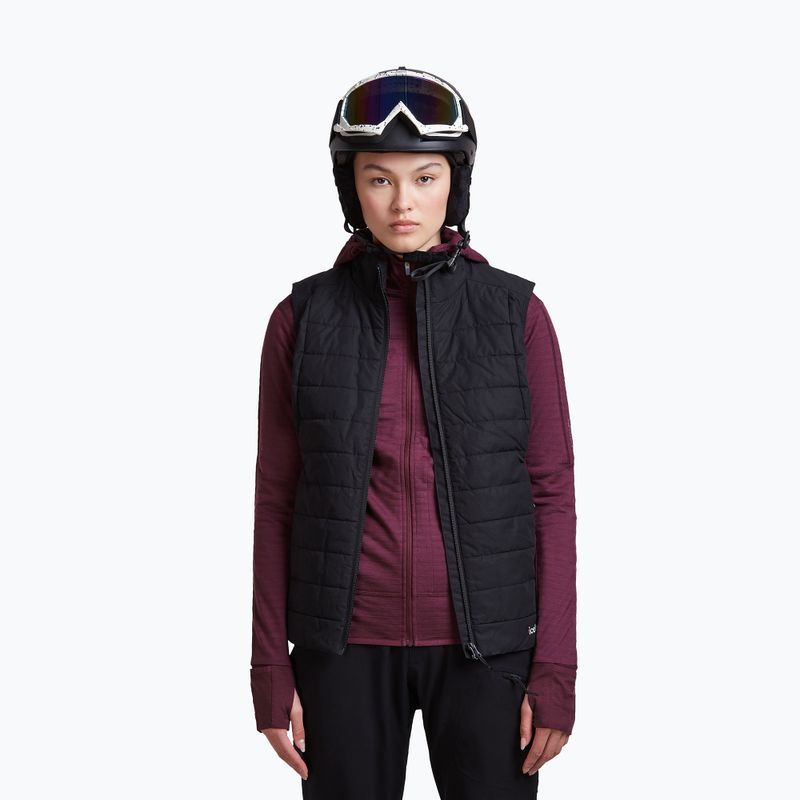 Moteriškas žygio džemperis Icebreaker Merino 300 Realfleece Descender Zip Hoodie dark berry 7