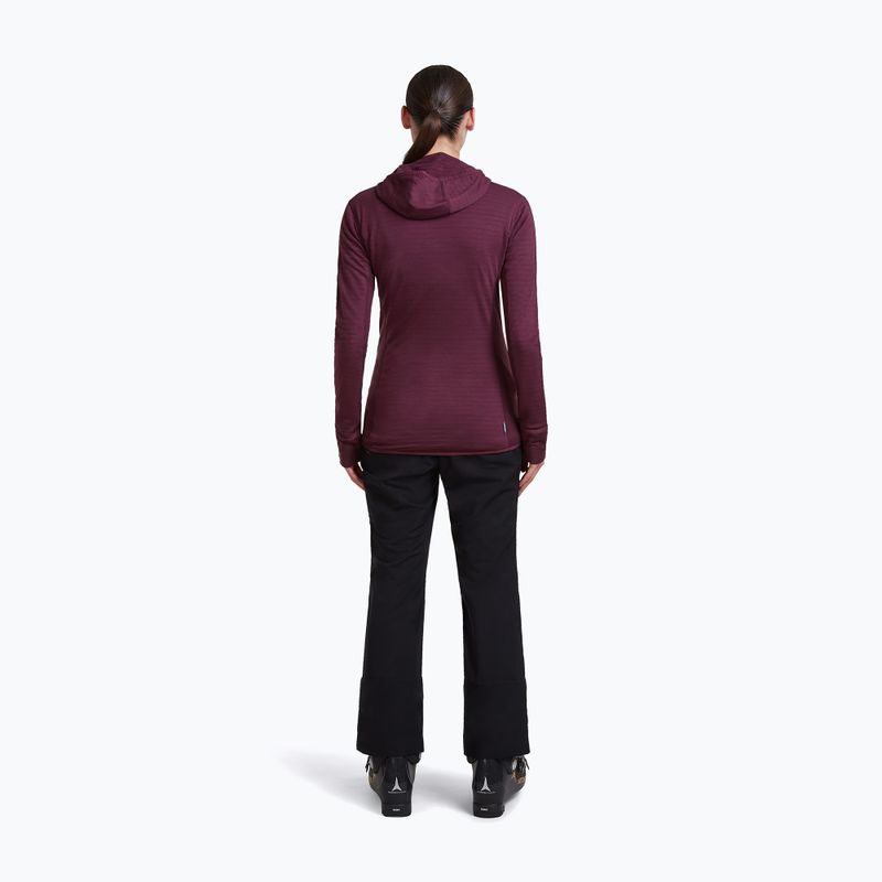 Moteriškas žygio džemperis Icebreaker Merino 300 Realfleece Descender Zip Hoodie dark berry 8