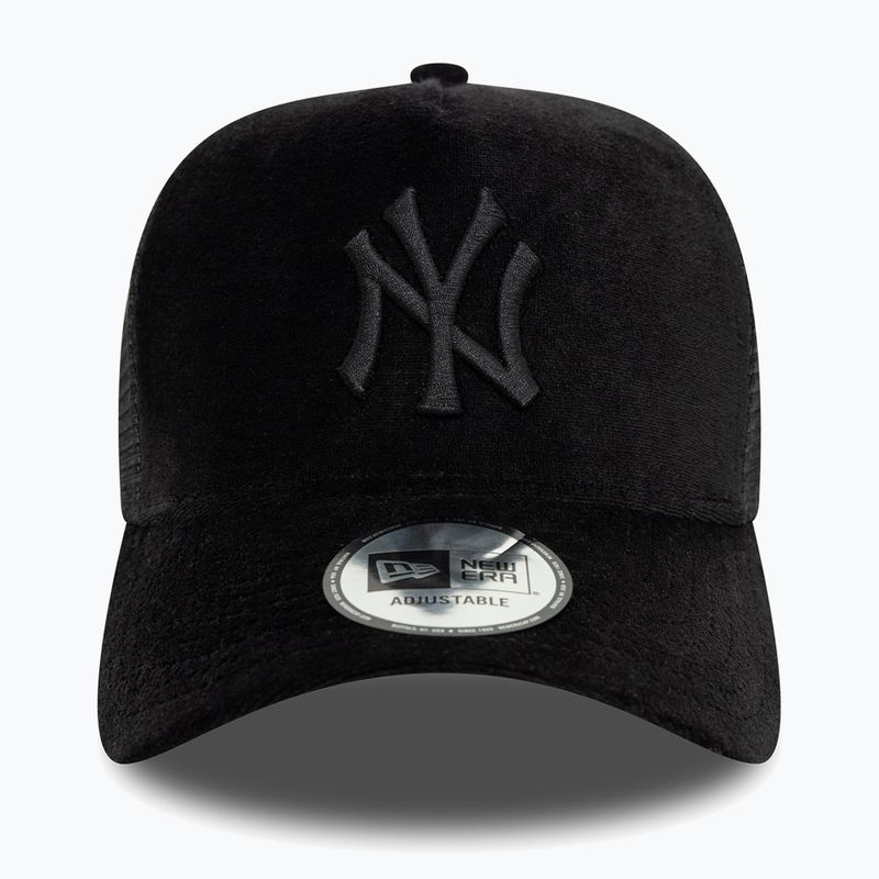 Kepuraitė su snapeliu New Era Diamante Velour Trucker New York Yankees black 3