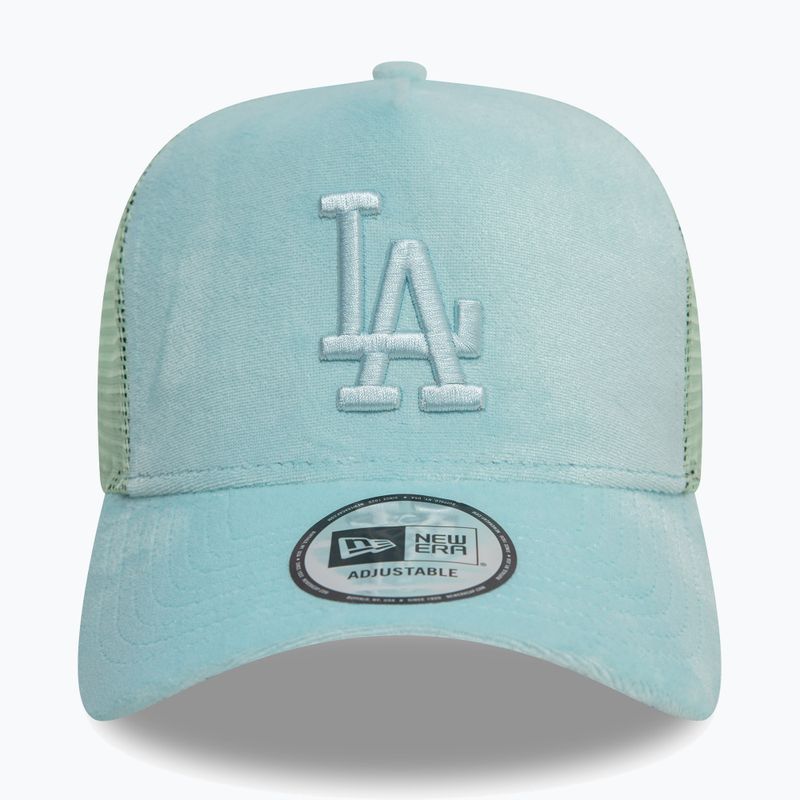Kepuraitė su snapeliu New Era Velour Trucker Los Angeles Dodgers green pstl 3