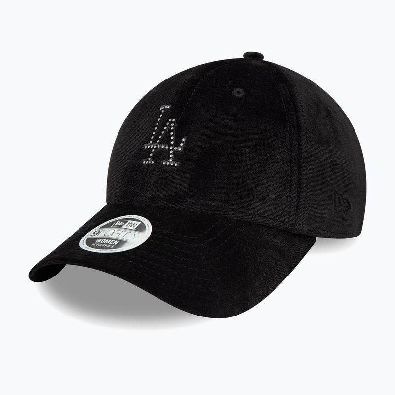 Kepuraitė su snapeliu New Era Diamante Velour 9Forty Los Angeles Dodgers black 3
