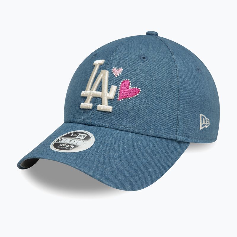 Moteriška kepuraitė su snapeliu New Era Denim Icon 9Forty Los Angeles Dodgers navy 3