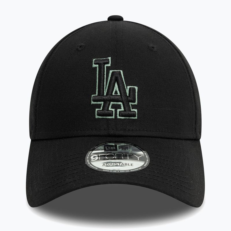 Kepuraitė su snapeliu New Era Team Outline 9Forty Los Angeles Dodgers black 2