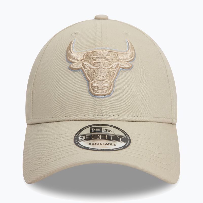 Kepuraitė su snapeliu New Era Team Outline 9Forty Bulls light beige 2