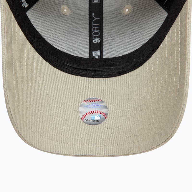 Kepuraitė su snapeliu New Era Side Patch 9Forty Los Angeles Dodgers light beige 5