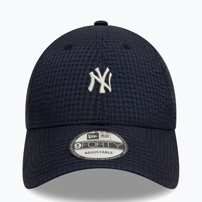 Kepuraitė su snapeliu New Era Seersucker 9Forty New York Yankees navy 2