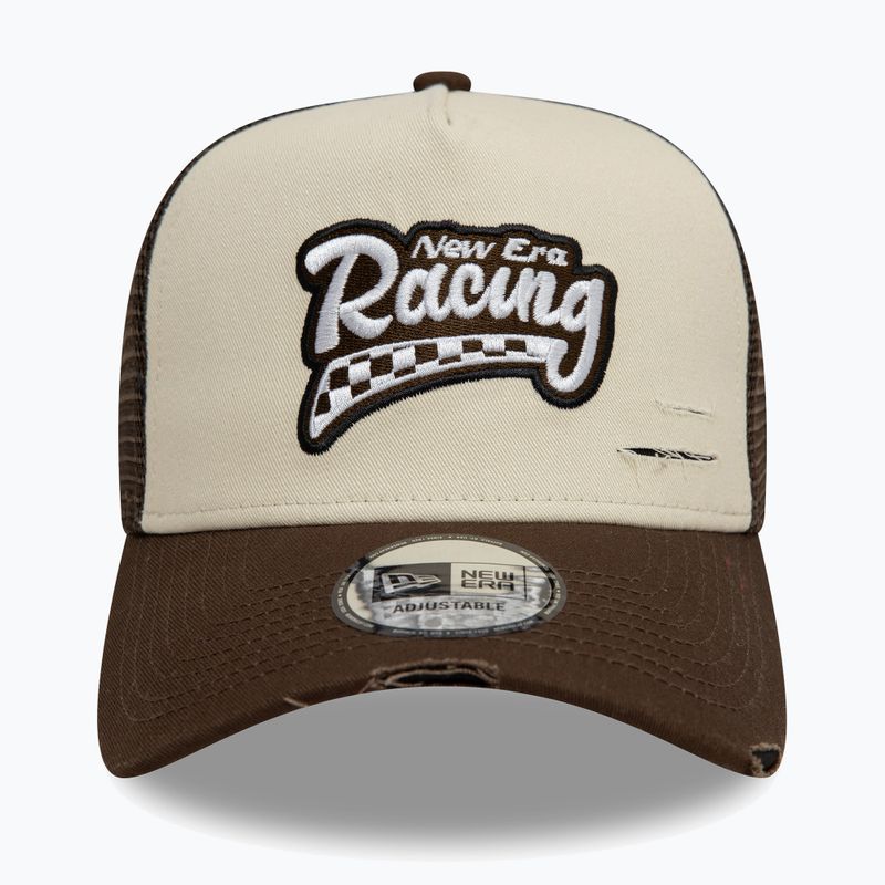 Kepuraitė su snapeliu New Era NE Motorsport Trucker light beige 2