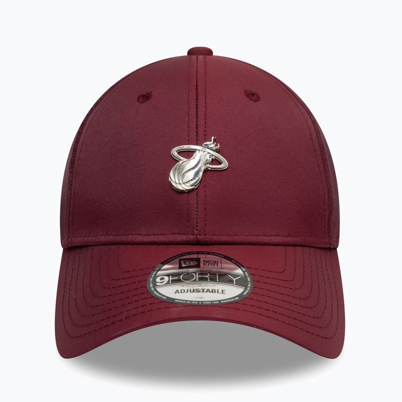 Kepuraitė su snapeliu New Era NBA Tech 9Forty Maiami Heat dark red 2