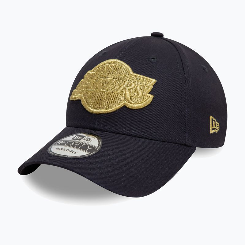 Kepuraitė su snapeliu New Era Metallic 9Forty Los Angeles Lakers navy 3