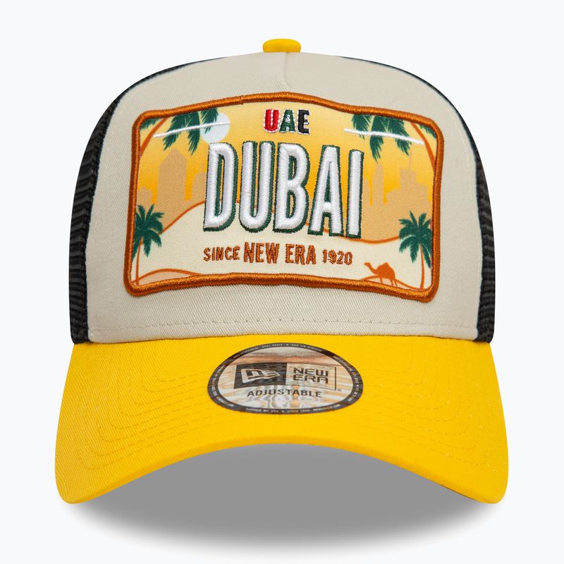Kepuraitė su snapeliu New Era Licence Plate Los Angeles Trucker light beige 3