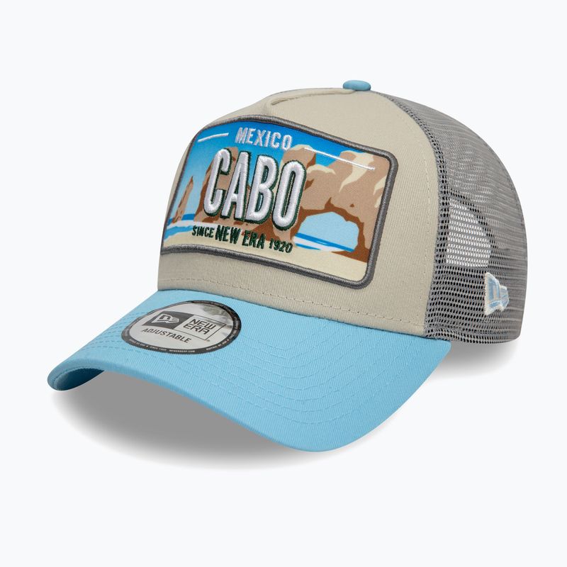 Kepuraitė su snapeliu New Era Licence Plate Los Angeles Trucker light beige 3