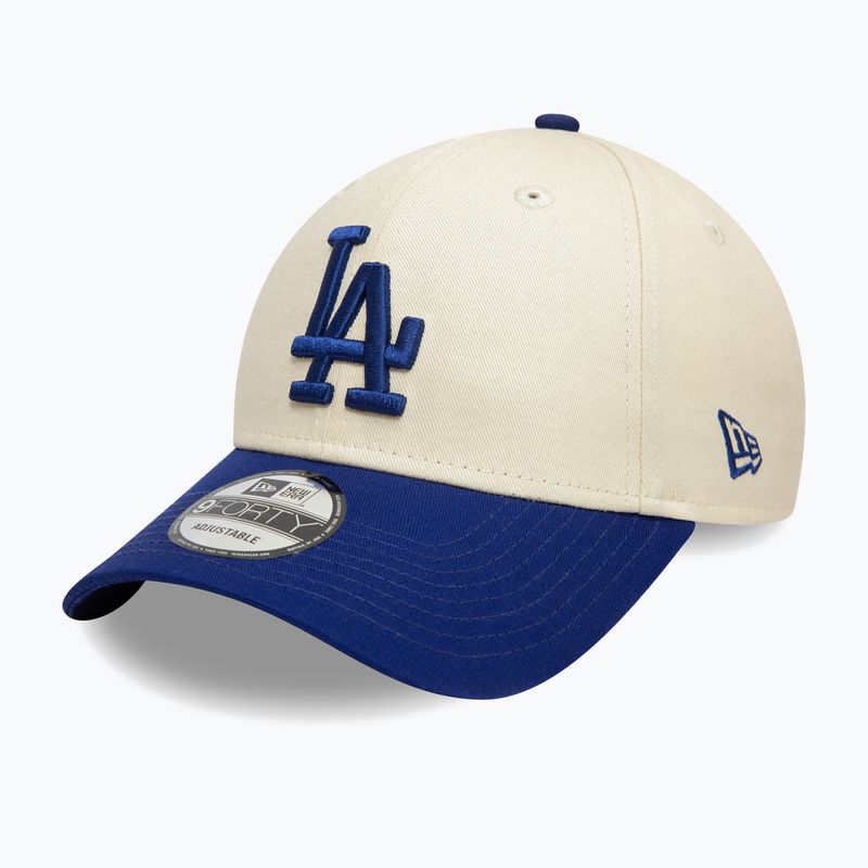 Kepuraitė su snapeliu New Era Colourblock 9Forty Los Angeles Dodgers light beige 3