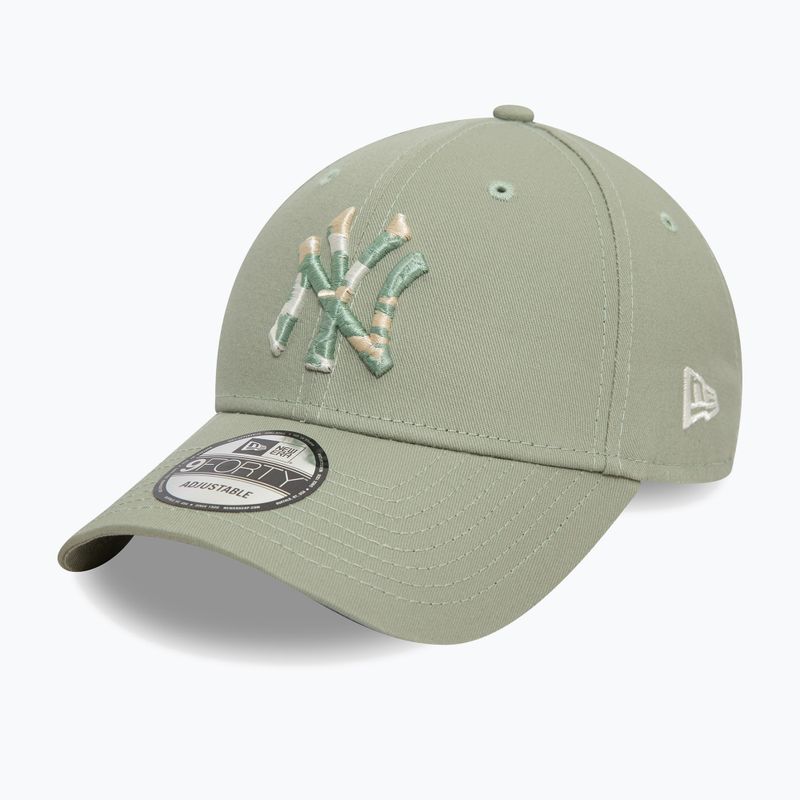 Kepuraitė su snapeliu New Era Camo Infill 9Forty New York Yankees green pastel 3