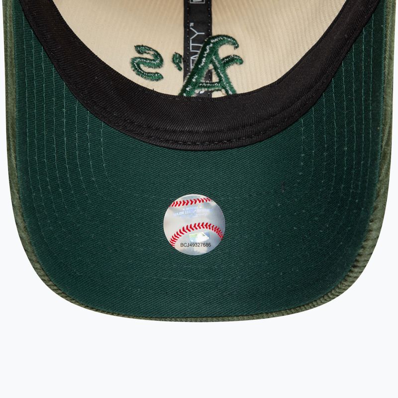 Kepuraitė su snapeliu New Era Block Cord 9Twenty Oakland Athletics light beige 5