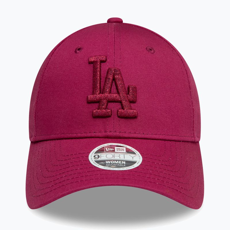 Kepuraitė su snapeliu New Era Metallic Logo 9Forty Los Angeles Dodgers dark red 3