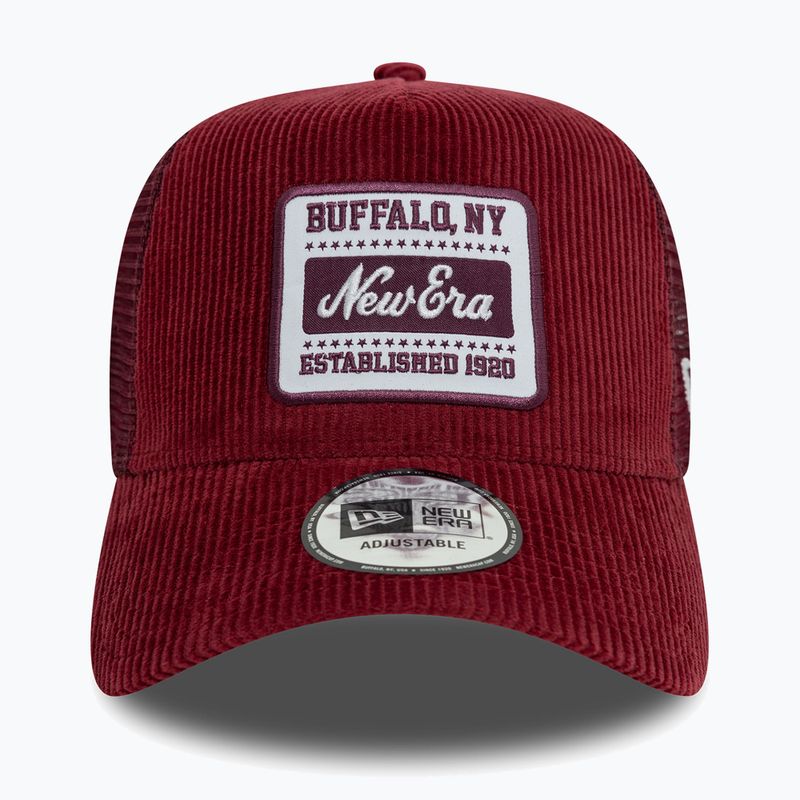 Kepuraitė su snapeliu New Era NE Patch Cord Trucker dark red 3