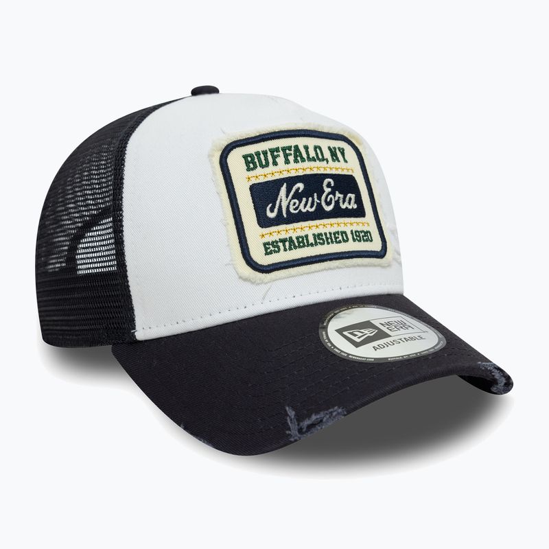 Kepuraitė su snapeliu New Era NE Patch Distressed Trucker white