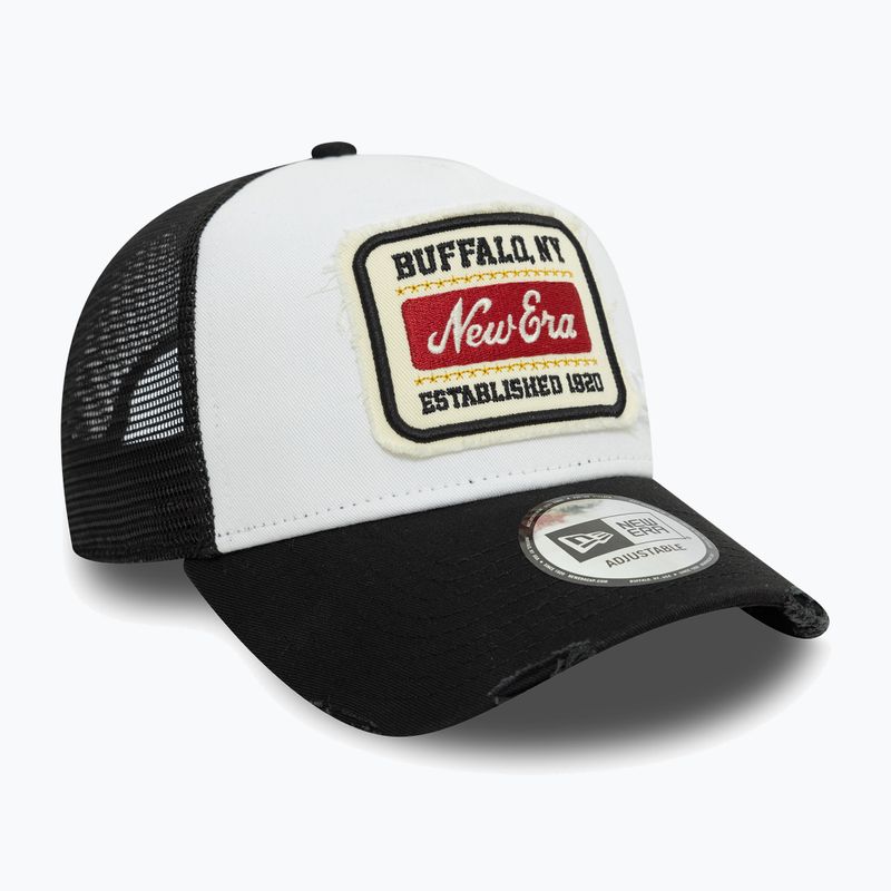 Kepuraitė su snapeliu New Era NE Patch Distress Trucker white