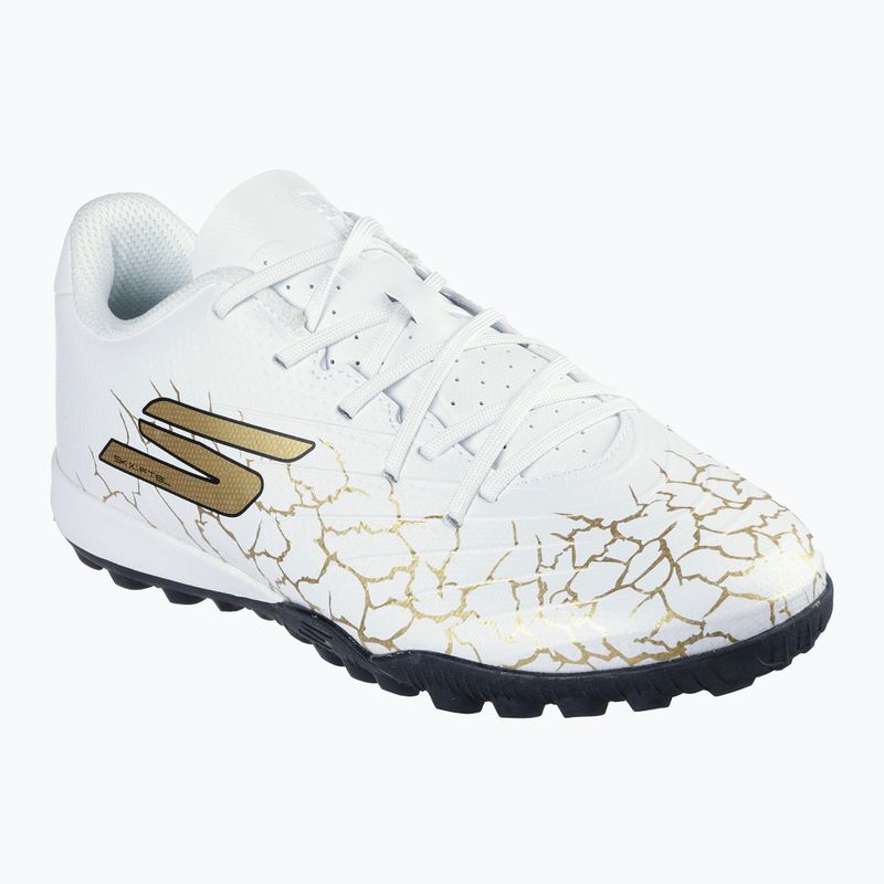 Vaikiški futbolo batai SKECHERS Skx_1.5 Youth Jr TF white/gold 8