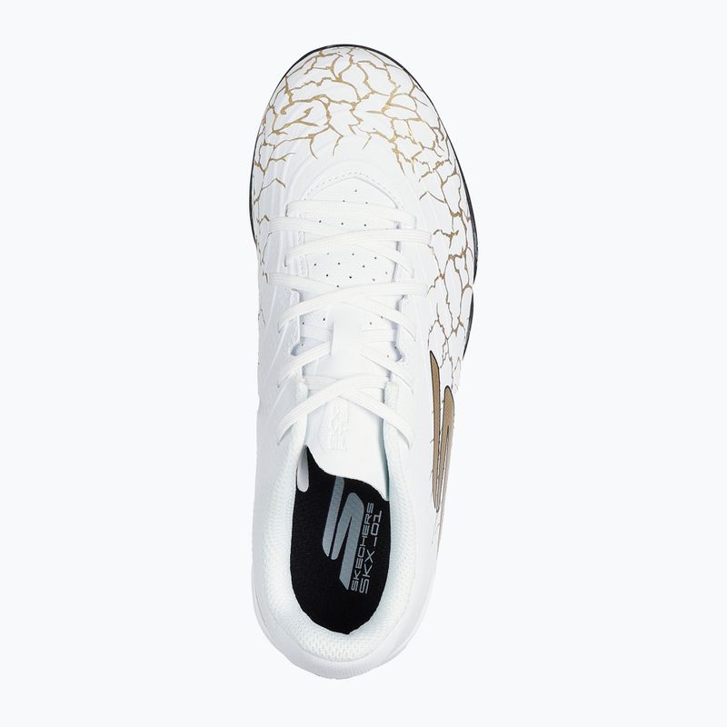 Vaikiški futbolo batai SKECHERS Skx_1.5 Youth Jr TF white/gold 11