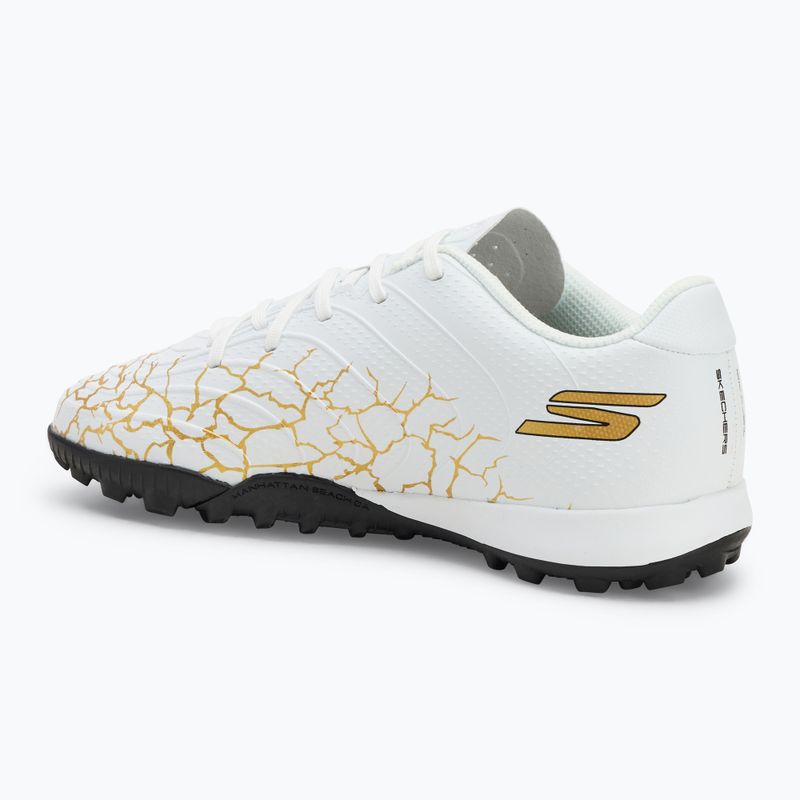 Vaikiški futbolo batai SKECHERS Skx_1.5 Youth Jr TF white/gold 3