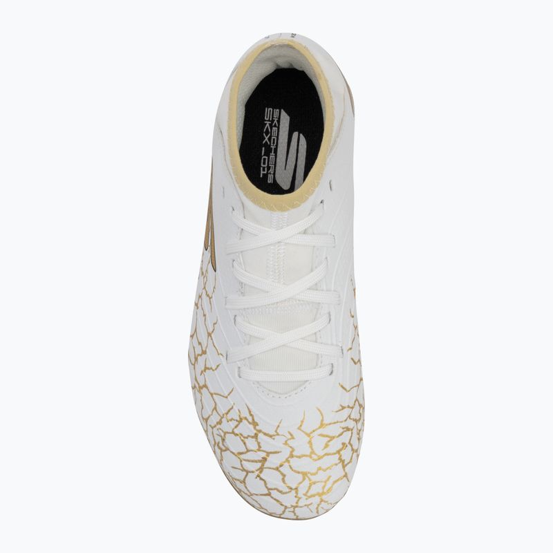 Vaikiški futbolo batai SKECHERS Skx_1.5 High Td Jr FG white/gold 5