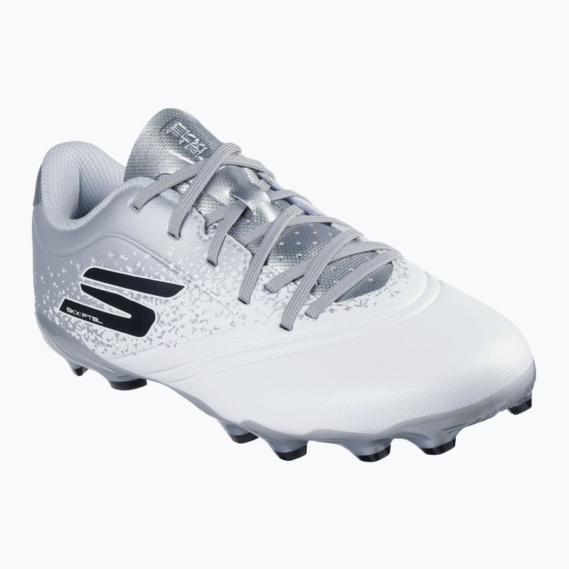 Vaikiški futbolo batai SKECHERS Razor 1.5 Youth Jr FG white/silver 8