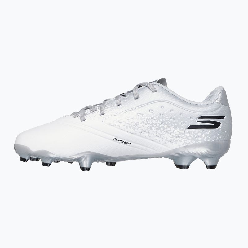 Vaikiški futbolo batai SKECHERS Razor 1.5 Youth Jr FG white/silver 10